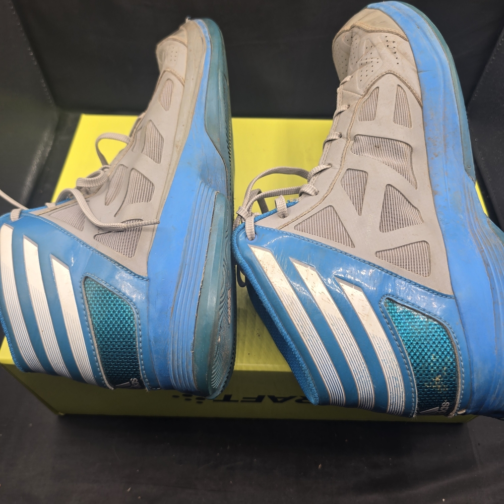 Adidas Men's‎ Blue and Gray High-Top Sneakers